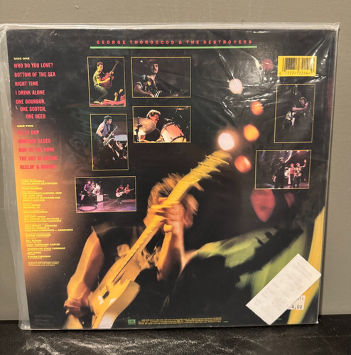 George Thorogood & The Destroyers Live Vinyl LP Blues Rock Album EMI Records - Picture 2 of 3