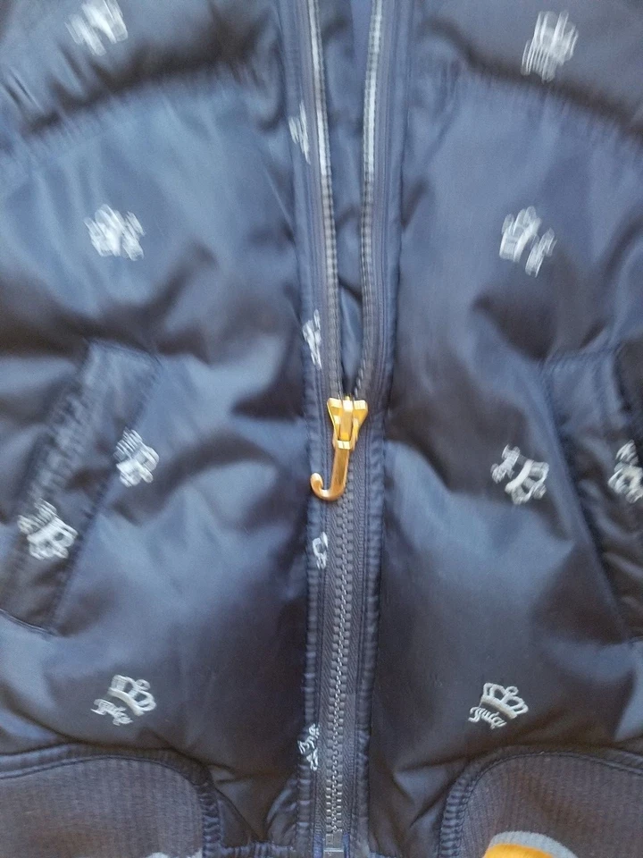 EUC Juicy Couture girls down hooded jacket size 8 - Image 2 of 4