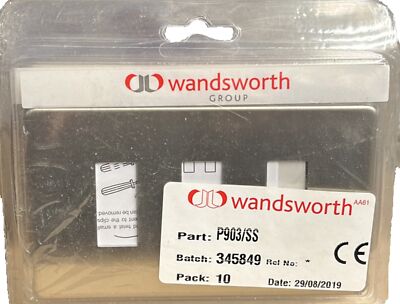 Wandsworth Lichtschalterplatte Edelstahl P903/SS 10er Pack Platten