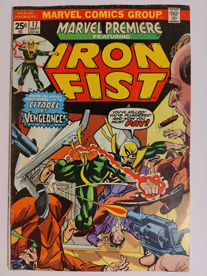 Marvel Premium Iron Fist #17 First Appearance Triple Iron VF Condition 