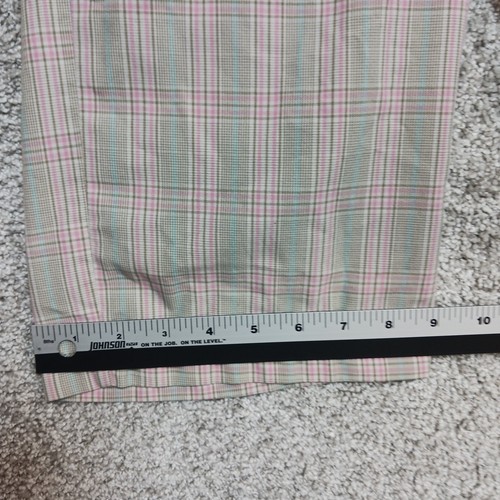 Volcom Shorts Womens Size 1 Pink Plaid Slash Pockets Bermuda Travel - Picture 9 of 13