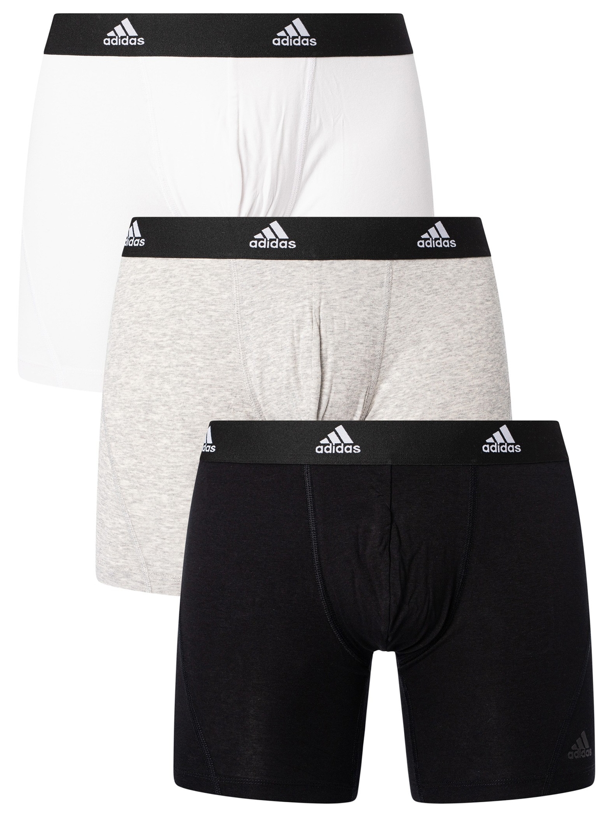 Мужские трусы-боксеры Adidas Active Flex, 3 штуки, разноцветные