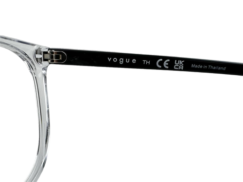 Vogue Eyewear NEW Transparent & Black Eyeglasses 52-17-140 Fashion Frames VO5356 - 第 9/12 張圖片