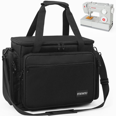Sewing Machine Carrying Case with Multiple Storage Pockets for Accessories, Univ