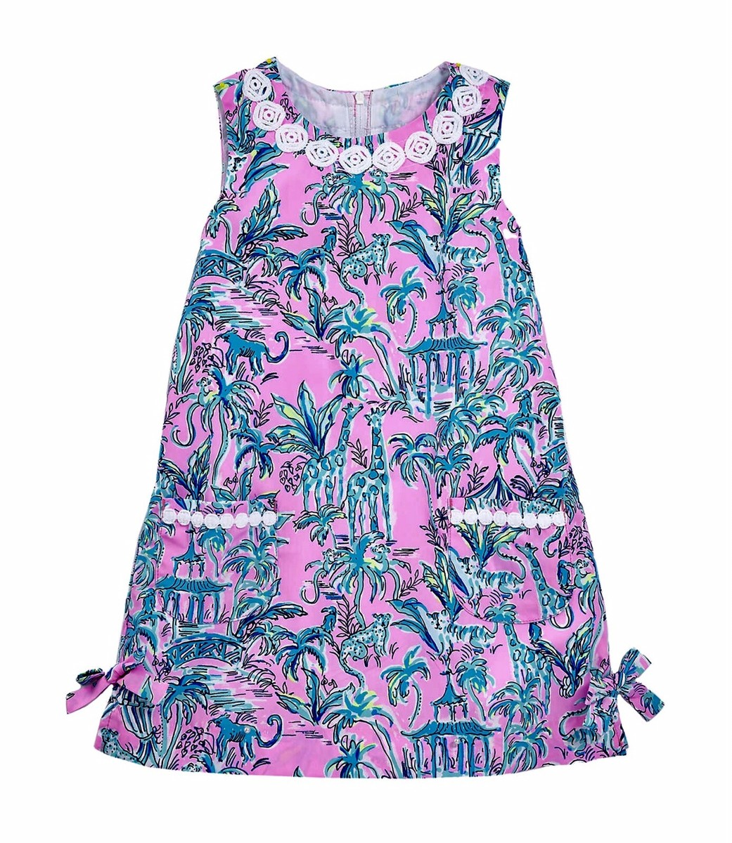 Lilly Pulitzer NWT Little Lilly Classic Shift Dress Out Of Office 2,10