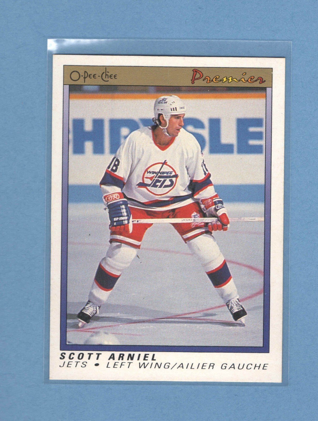 1990-91 O-Pee-Chee Premier -  #1 - Scott Arniel - Winnipeg Jets