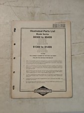 Vintage 1981 Briggs & Stratton 80300-80499 & 81300-81499 Illustrated Parts List