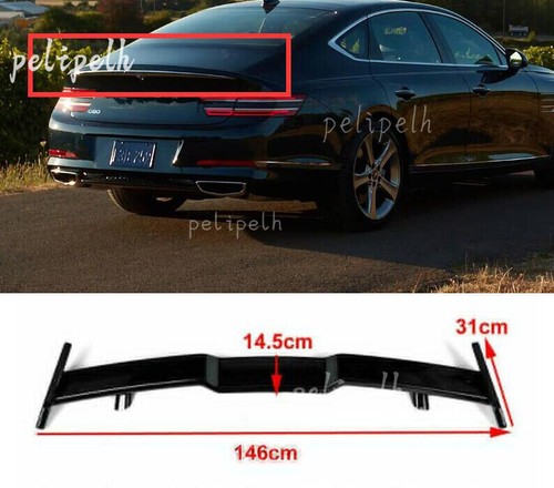Glossy black Rear Trunk Wing Racing Spoiler Fit For Genesis G80 sedan ...