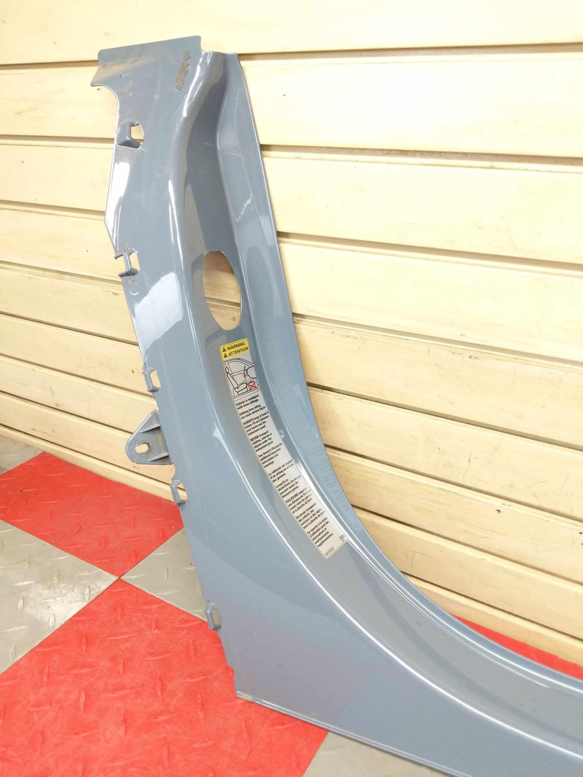 2022 Audi R8 Coupe OEM RH B Pillar Bezel Cover Kemora Gray Metallic P/ 4S0853960