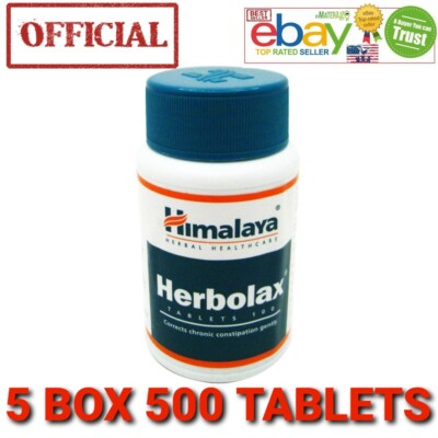 Herbolax Himalaya OFFICIAL 5 BOX USA 500 Tablets Vegetarian Botanical 100% Herbs