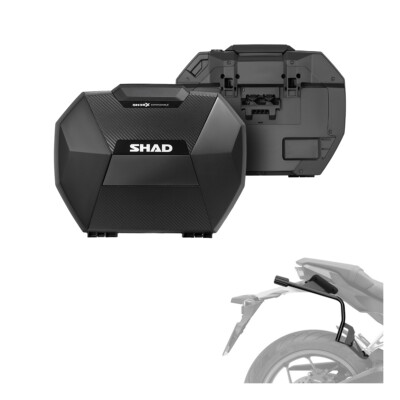 SHAD SH38X Carbon Look 3P Luggage Kit for Kymco CV3 550 2022-2024
