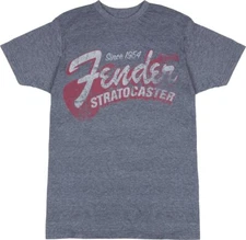 NEW Fender Since 1954 Stratocaster Men's T-Shirt, BLUE SMOKE - #910-1290-***