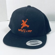 Donuts & Drip Yupoong Classics Baseball Cap Black OSFM Snapback Hat Simpsons