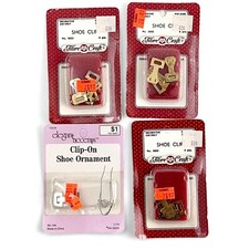vintage fibre craft shoe clip lot Shoe Ornament