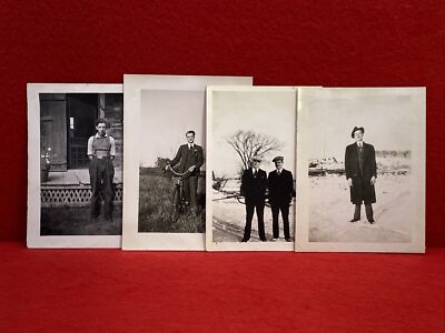 Early 1900's Gangster Wiseguy Trenchcoat Mob Original Vintage Photo Rare OOAK