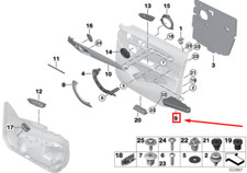 BMW X1 F48 Türverkleidung vorne rechts Armlehne 51418067676 8067676 NEU ORIGINAL