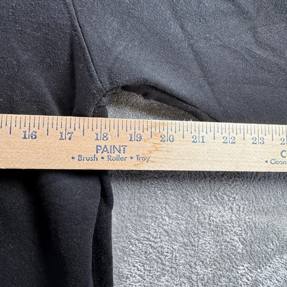 Brave Soul London Men's Size Medium M Pullover Hoodie Plain Black Long Sleeve - Image 3 of 4