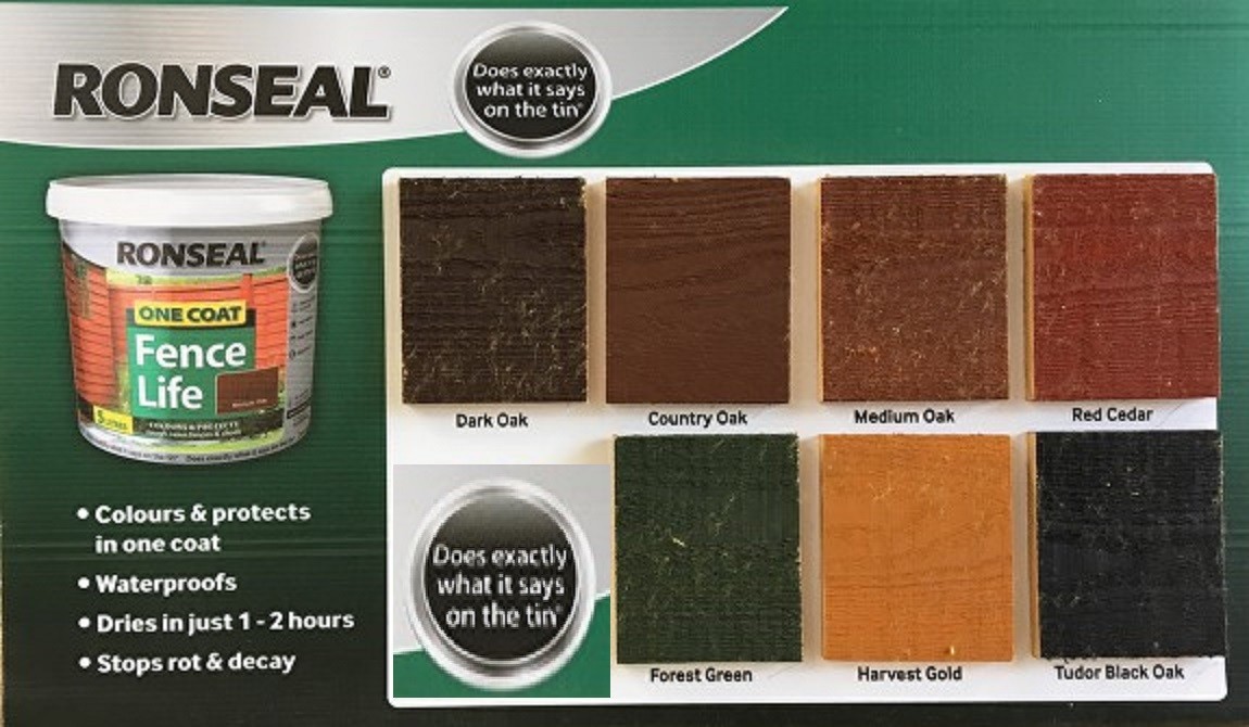Ronseal Shed Paint Colour Chart Fasci Garden
