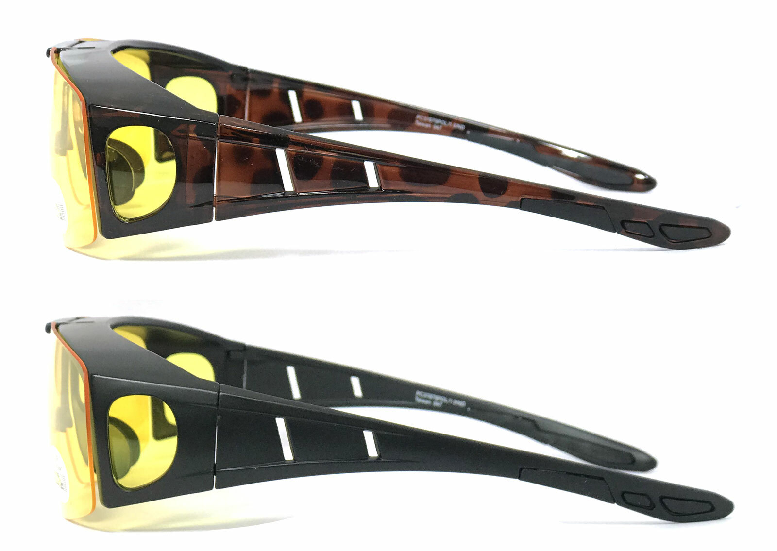 Occhiali Da Sole Polarizzati Flip Up Matte Black - Modello Fit Over Per Sovrapporre A Occhiali Da Vista