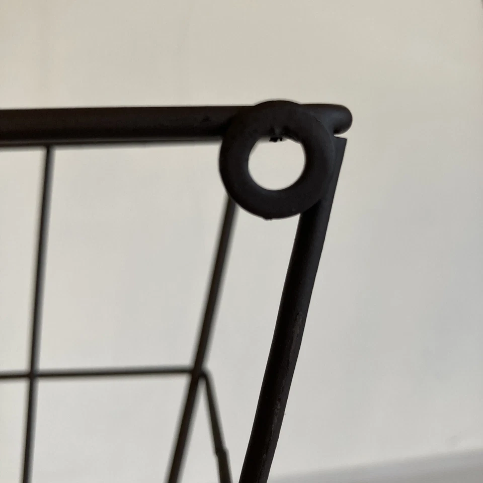 7.5” Rustic Wire Hanging Basket, Farmhouse, Mail Holder, Organizer - Image 3 of 4