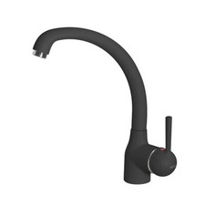 Miscelatore Elleci Cucina MGKPO40 Po Monocomando Granitek 40 Nero Full Black