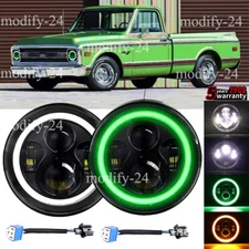 7" Round LED Headlights fit Chevy C10 Pickup Truck 1967 1968 1969 1970 1971 1972