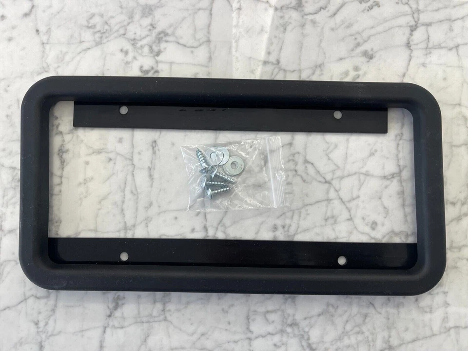 Rubber License Plate Holder Mounting Adapter Bumper Bracket Frame for Oldsmobile - Image 2 of 4