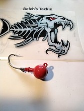 10 Bucktail Jig heads Round ball  fluke striper Bass Cod Trout