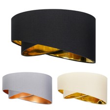 Easy Fit Lampshade Pendant Shade Two Layer Living Room Bedroom Modern Light 40cm