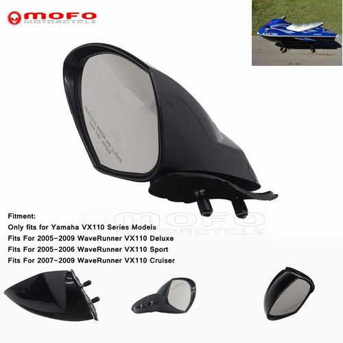 Purchase Rearview Mirrors For Yamaha WaveRunner VX110 Deluxe/Cruiser/Sport 2005-2009 Left In - Foto 2