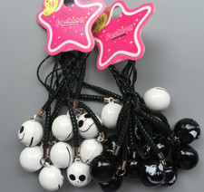 60pcs cartoon Halloween Jingle Bells DIY Crafts Lanyard Accessories key Chain