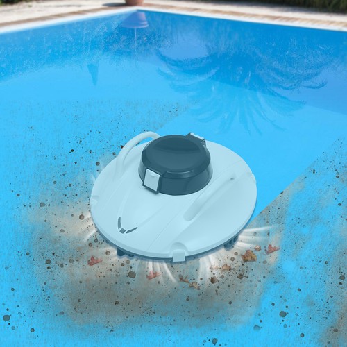 Pool Cleaner IPX8 Cordless Automatic Pool Vacuum Dual-drive Pure Copper Motor US