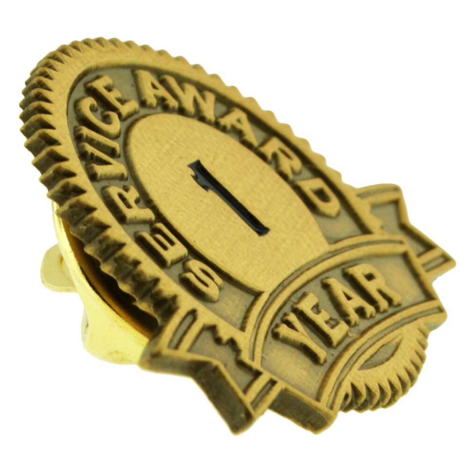 PinMart's 1 Year of Service Award Lapel Pin | eBay