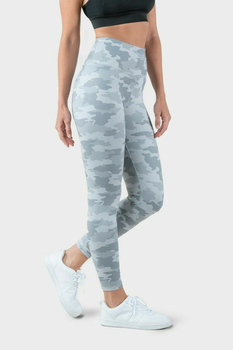 NWT $68 KYODAN Montreal Gray Camo High-Waist Active Leggings Size MEDIUM