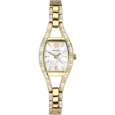 Sekonda Eleanor 2392 20mm Damenuhr Steinbesatz Edelstahlarmband