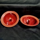 Vintage Handmade Apple Or Onion Baking Dishes~Tumbleweed Pottery~Glazed Pottery — photo 1