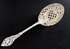 Dominick Haff Trianon Sterling Silver Pierced Ice Serving Spoon Antique