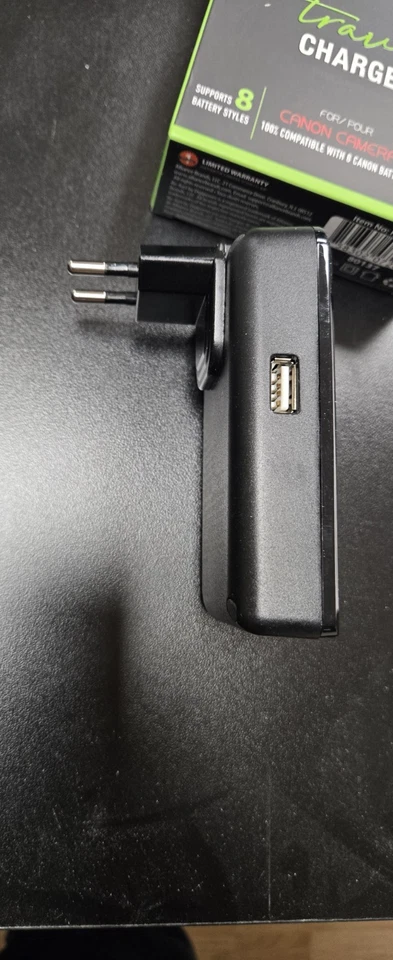 CARGADORES DE VIAJE DIGIPOWER RE-COMBUSTIBLE RF-TC-55C PARA BATERÍA DE CÁMARA DIGITAL CANON Foto 4 de 4