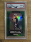 2024 Panini Prizm - Emergent Drake Maye #4 Green Prizm (RC) PSA 10 Crack On Case