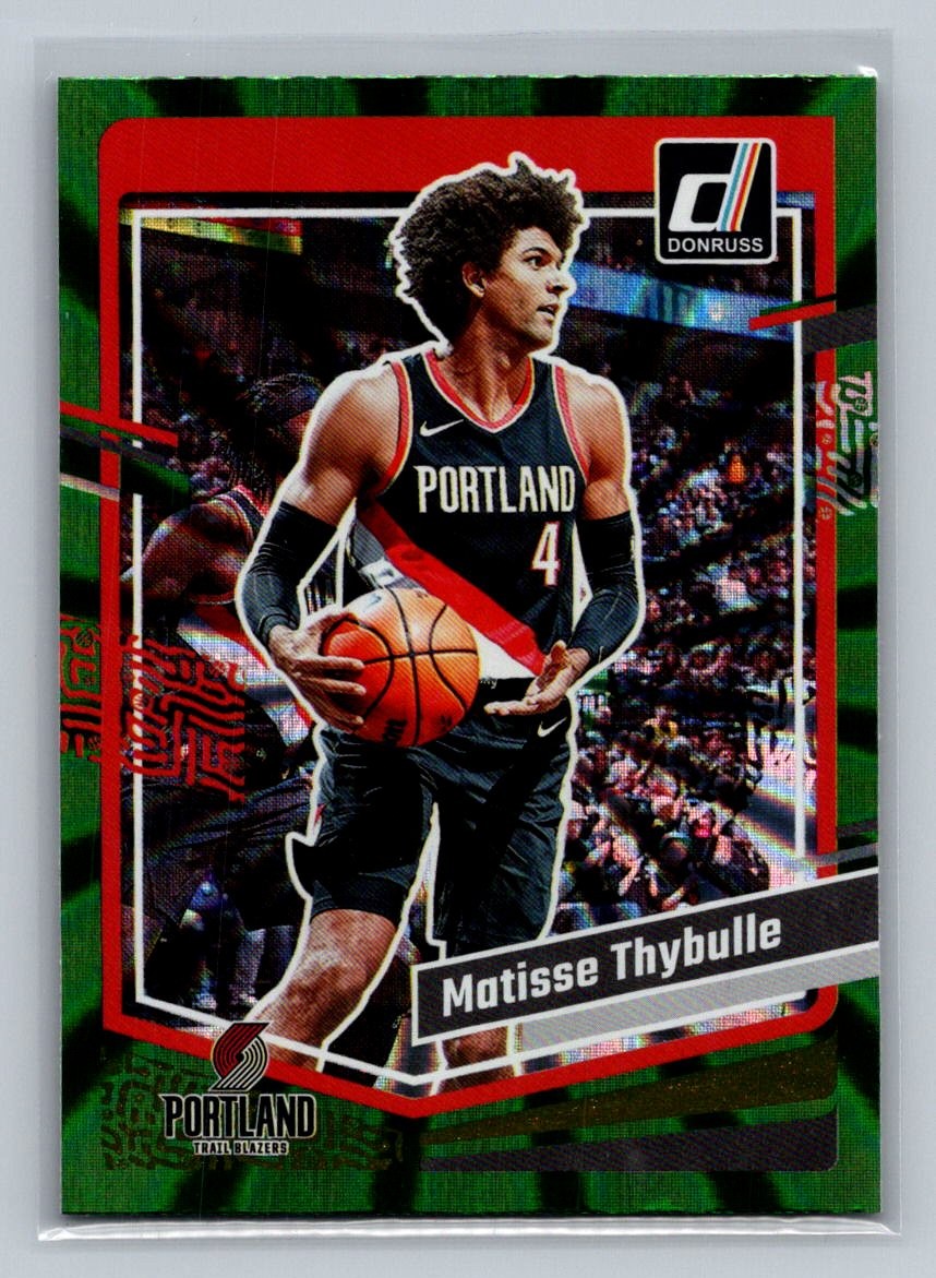 2023-24 Donruss #52 Matisse Thybulle Green Laser Holo
