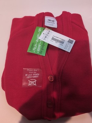 ONE+ALL COURTELLE ROTE SCHULSTRICKJACKE GR. 28 NEU