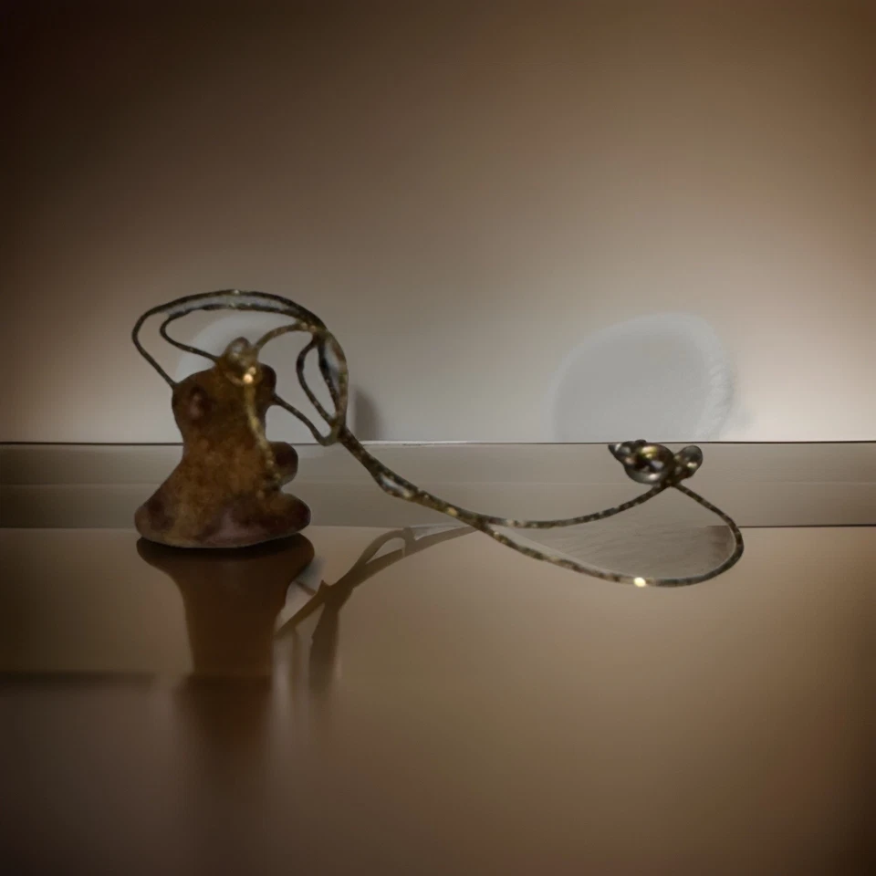 二手泰迪熊项链黄铜链 — 第 2/4 张图片