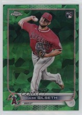 2022 Topps Chrome Update Sapphire Edition Green 34/75 Chase Silseth #US192 1d0h
