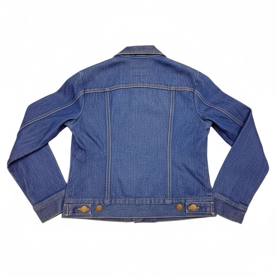 Wrangler Girls Denim Jacket Size 16 – Vintage 11 oz Cotton VINTAGE - Image 2 of 4