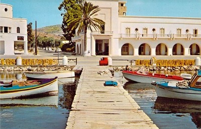 1968 Lakki Leros Fotios A. Phylakouris Vintage boats Greece Postcard A3