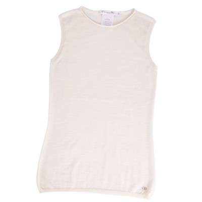 Christian Dior Knit Sweater Sleeveless Cashmere Womens 42 Used MOLO-0