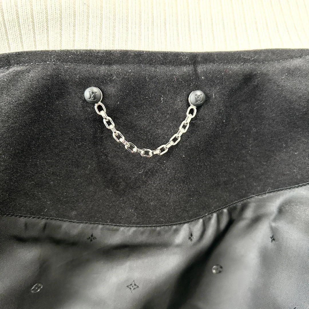 LOUIS VUITTON（LV） Prodotto Louis Vuitton Frammento Giacca Stadio 48 Autenticità Verificata