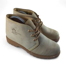 Havana Joe Woman’s Boots Size 9 / 9.5  Lace Up Tan Beige Leather * Worn Once *