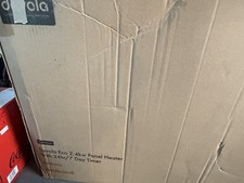 Devola DVNDM24 2400W Eco Electric Panel Heater with Adjustable Thermostat-White 