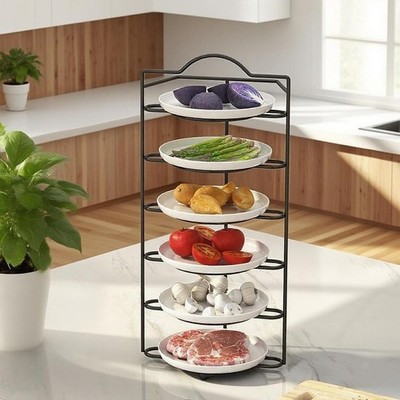Küche Tischplatte Organizer Gemüse Obst Tablett Rostfrei Schale Aufbewahrung Regal